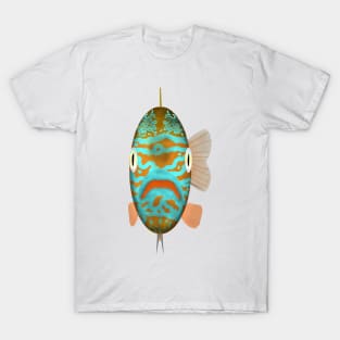 Longear Sunfish Fish Head T-Shirt